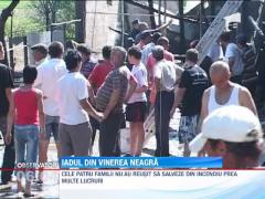 Patru case din Vrancea, distruse de un incendiu violent