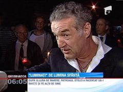 Gigi Becali, Borcea si Mazare, la slujba de Inviere