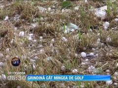 Grindina de marimea unei mingi de golf a lovit nordul Italiei