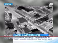 Ploaie de gloante in mijlocul unui cartier din Brazilia