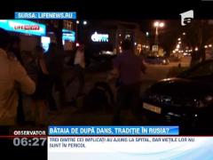 Mai multi tineri rusi au incheiat petrecerea de Paste cu o bataie in plina strada