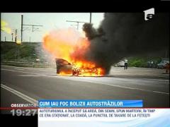 Cum iau foc masinile pe autostrazi