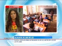 Alocatiile elevilor ar putea creste la 200 de lei
