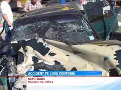 Accident pe linia continua in Braila