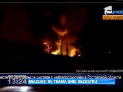 Un tren plin cu propan a deraiat in sudul Rusiei