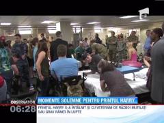 Printul Harry s-a intalnit cu veterani de razboi in Statele Unite