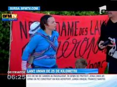 Protest impresionant in orasul francez Nantes