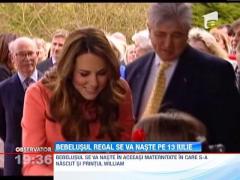 Bebelusul lui Kate si al Printului William se va naste pe 13 iulie