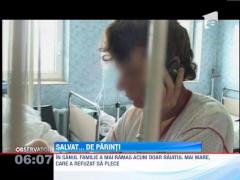 Copilul care era sa moara inecat a fost luat de autoritati