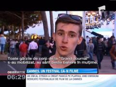 Cannes: Un barbat a tras doua focuri, langa platoul in care se filma o emisiune