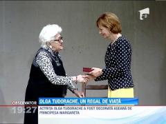 Actrita Olga Tudorache a fost decorata de Principesa Margareta