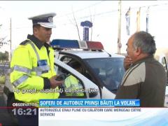 Razie la Ploiesti! Soferi de autobuz, prinsi bauti la volan
