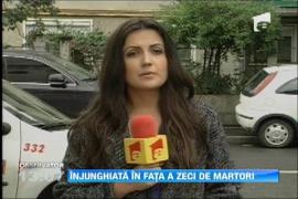 Injunghiata in fata a zeci de martori