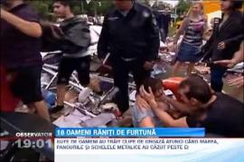 Furtuna in Bucuresti: Mai multi raniti, curse aeriene redirectionate