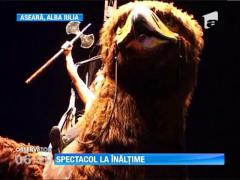 Acvila uriasa in centrul orasului Alba Iulia