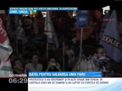 Proteste violente in Turcia, fata de constructia unui mall intr-un parc