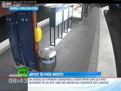 A sarit dupa un om cazut pe sine, l-a jefuit si l-a lasat sa fie calcat de tren