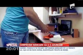 SPECIAL! Romanii arunca la cos 100 de kilograme de mancare pe an