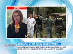 Suspectul principal al asasinatului din Arges a fost dus la reconstituirea crimei