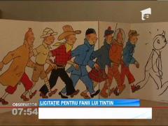 Albume originale cu Tintin, scoase la licitatie