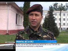 Dej: A inceput pregatirea in comun a militarilor romani si americani
