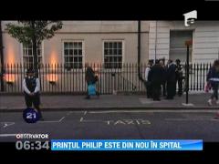 Printul Philip, din nou internat in spital