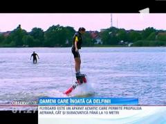 Flyboard-ul, sportul care te invata sa inoti ca delfinii