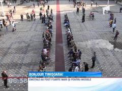 Prezentare de moda inedita pe strazile din Timisoara