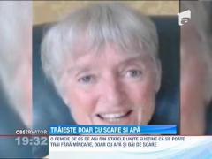 O britanica stabilita in SUA traieste doar cu soare si apa