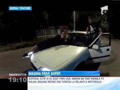 Cinci tineri au reinventat mersul cu masina pe capota