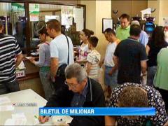 Romanii au umplut astazi agentiile loto. Premiul cel mare este de peste opt milioane de euro