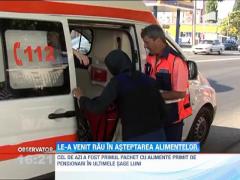 Au lesinat in asteptarea alimentelor oferite de primarie