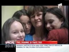 SPECIAL! Primii tripleti nascuti in Romania, in urma fertilizarii in vitro