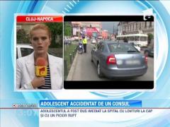 Cluj-Napoca: Adolescent accidentat de unul dintre consulii Ungariei