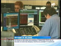 A adormit pe tastatura si a operat un transfer de milioane de euro