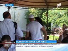 Lucian Bute si-a cinstit invitatii cu o ciorba traditionala de potroace