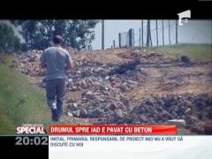 OBSERVATOR SPECIAL: Drum asfaltat cu bucati de beton armat