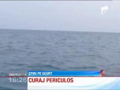 Un tanar din Florida s-a apropiat de o balena-rechin