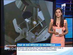 Praf de oua infestat cu salmonella, exportat in Germania