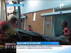 Botosani: O tanara a fost grav ranita in urma exploziei unei butelii
