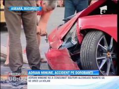 Adrian Minune a facut accident cu Ferrari-ul, pe Calea Dorobanti din Capitala