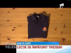 Cea mai rapida metoda de a impaturi un tricou