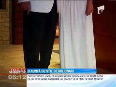 EXCLUSIV! Imagini de la nunta lui Viorel Catarama cu Adina Alberts