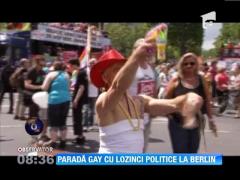 Parada Gay cu lozinci politice, la Berlin