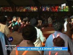 Nelson Mandela, internat in strare critica