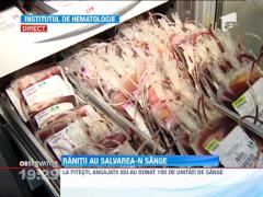 Sute de romani au donat sange pentru ranitii de la Muntenegru