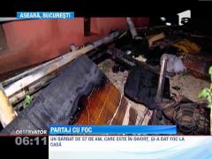 Si-a dat foc la casa, in semn de razbunare