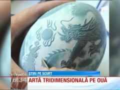 Sculptura in coaja de ou tridimensionala