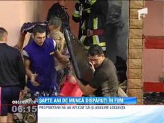 Casa incendiata de un trasnet, in Cluj