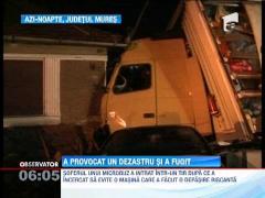 Un sofer inconstient a provocat un dezastru si a fugit